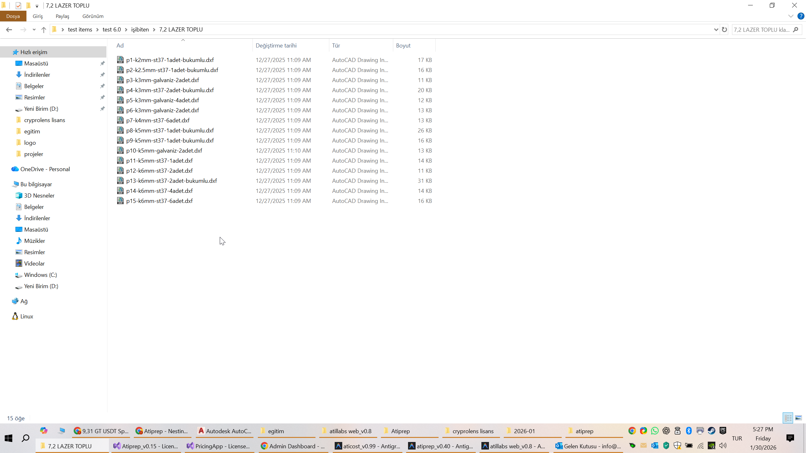 Parça İsimlendirme